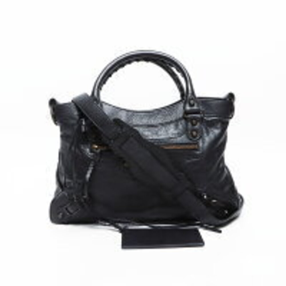 Balenciaga Town Leather Shoulder Bag Black - Picture 2 of 13